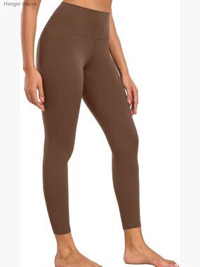 High Waisted Yoga Leggings 25" Soft Lounge Running Pilates Pants